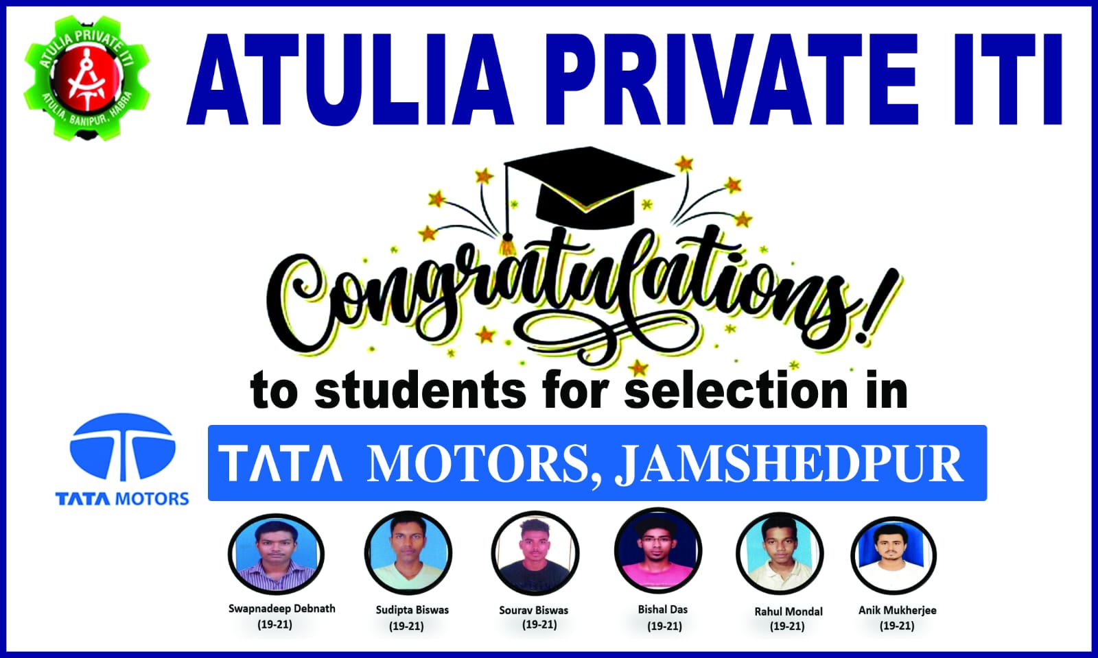 TATA MOTORS SELECTED STUDENTS